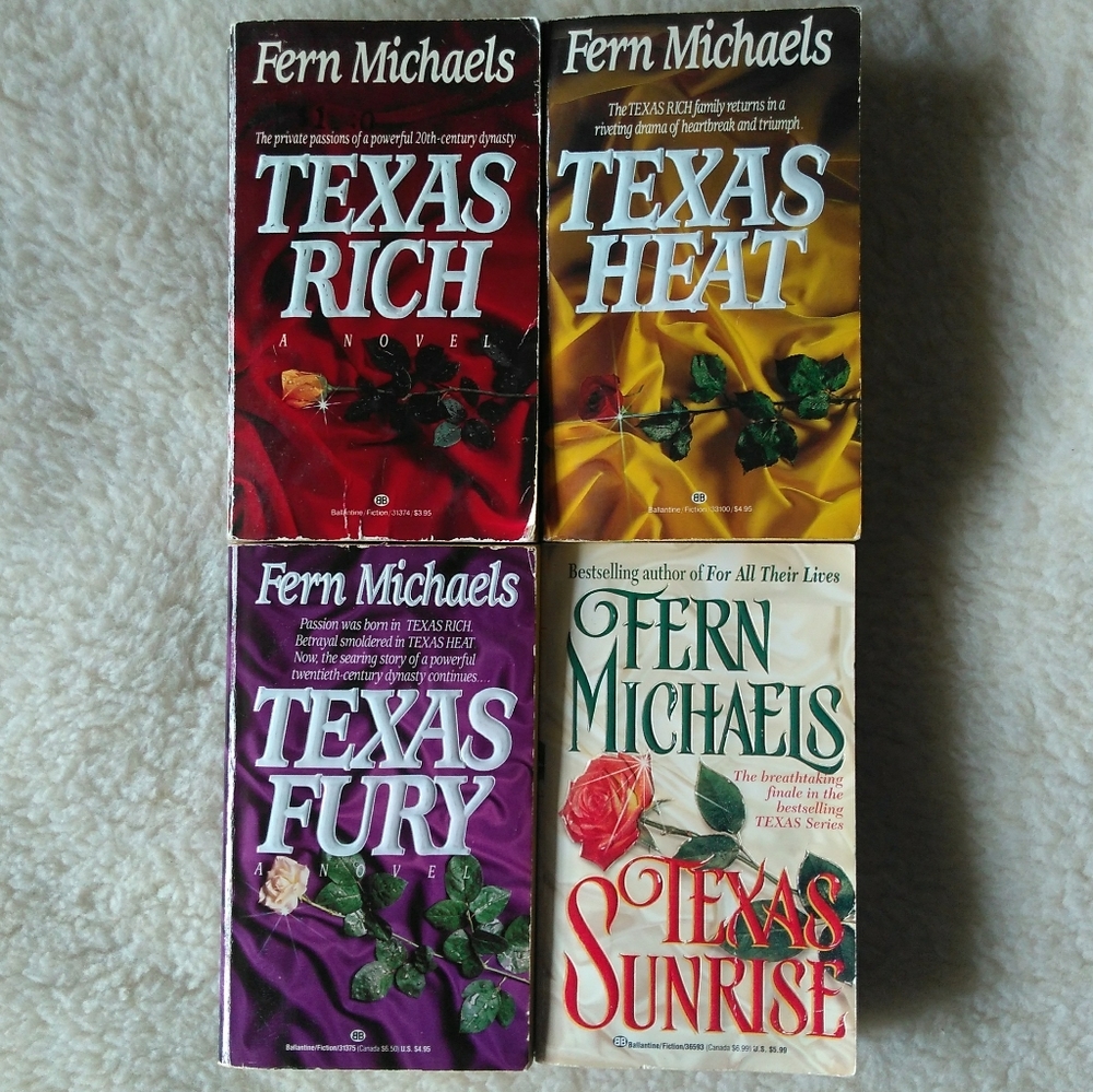 📚Fern Michaels Texas first edition paperback series